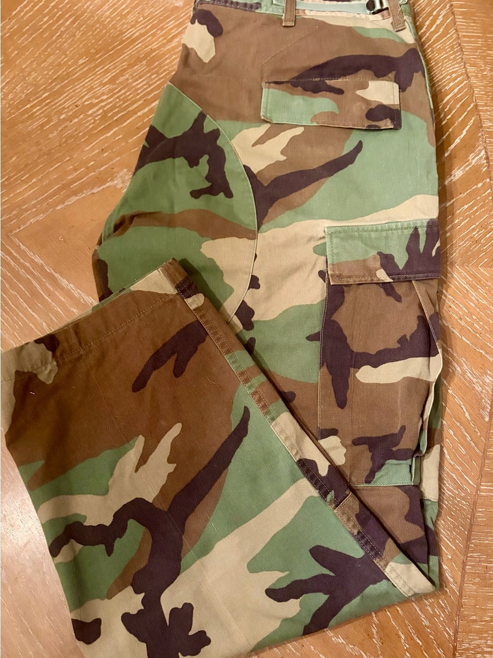 Men's Authentic US Military Woodland Camo Battle Pants